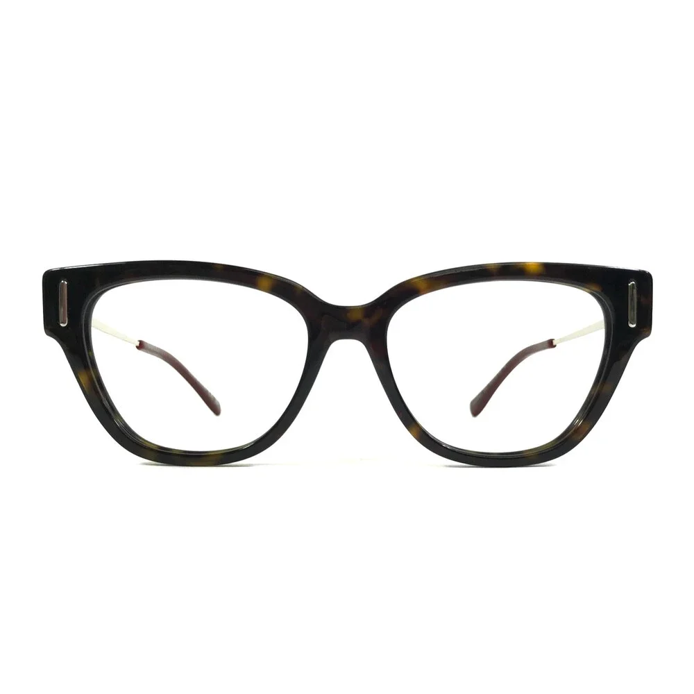 Gucci Eyeglasses Frames GG1205O 002 Tortoise Silver Cat Eye Full Rim 52-16-135